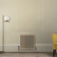 Röhrenheizkörper (2-säulig) in Braun (Elk Brown),  horizontal - Größe wählbar – Regent Hudson Reed