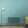 Röhrenheizkörper horizontal,  3-lagig - Größe wählbar - Spearmint Blue – Regent Hudson Reed