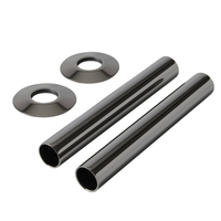 Rohrverbindung als Paar,  in schwarzem Nickel – Hudson Reed