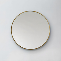 Runder Wandspiegel 600mm satiniertes Gold