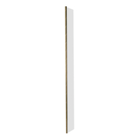 Seitenpaneel 30cm mit Scharnier,  für Walk-In Duschwände - Profil in gebürstetem Gold - Alice Hudson Reed