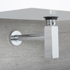Siphon für Waschbecken Eckiges Design,  von Hudson Reed