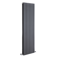 Sloane Paneelheizkörper Vertikal 2-lagig Anthrazit 1600 x 472mm 1591W,  von Hudson Reed