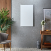 Smart-Infrarotheizung mit Rahmen & EU-Stecker,  in Weiß – Größe von 295mm x 595mm,  Watt ab 180W - Teplo Hudson Reed
