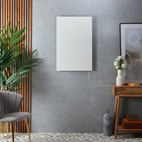 Smart-Infrarotheizung ohne Rahmen & EU-Stecker,  in Weiß - Größe von 505mm x 590mm - Teplo Hudson Reed