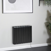 Smart Wandheizung mit Keramikkern & EU Stecker 2000W,  570mm x 714mm Schwarz,  Direktheizung - Kera Hudson Reed