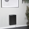 Smarte Wandheizung in Schwarz,  Keramikkern & EU-Stecker,  1000W 570mm x 444mm - Kera Hudson Reed