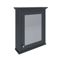 Spiegelschrank Retro Schwarz 650mm x 752mm - RAK Washington x Hudson Reed