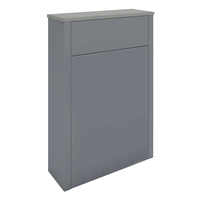 Spülkastenverkleidung (ohne WC),  550mm Ablage Grau – Farbe der Verkleidung wählbar – RAK Washington x Hudson Reed