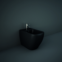 Stand-Bidet,  eckige Form,  in Matt Schwarz – RAK Feeling x Hudson Reed