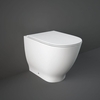 Stand-WC & Sitz mit Absenkautomatik 410mm x 360mm Glanz-Weiß – RAK Moon x Hudson Reed