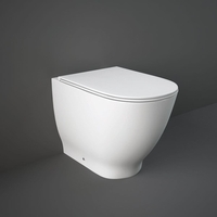Stand-WC & Sitz mit Absenkautomatik 410mm x 360mm Glanz-Weiß – RAK Moon x Hudson Reed