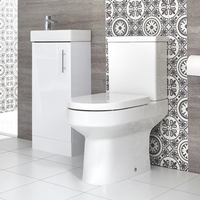 Stand-WC & Stand-Waschtisch Set,  Unterschrank B 400mm Farbe wählbar - Covelly & Cluo