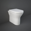 Stand-WC erhöht ohne Spülrand Sitz mit Absenkautomatik 450mm Glanz Weiß – RAK Resort x Hudson Reed
