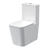 Stand-WC mit aufgesetztem Spülkasten inkl. Sitz mit Schnell-Freigabe-Funktion und Absenkautomatik - Hudson Reed