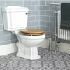 Stand WC mit aufgesetztem Spülkasten und Sitz in Eiche - Oxford