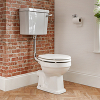 Stand-WC mit erhöhtem Spülkasten – Weißer Sitz – Richmond