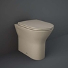 Stand-WC ohne Spülrand Sitz mit Absenkautomatik 400mm x 360mm Cappuccino – RAK Feeling x Hudson Reed