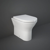 Stand-WC ohne Spülrand Sitz mit Absenkautomatik 425mm Glanz Weiß – RAK Resort x Hudson Reed