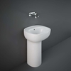 Standwaschbecken rechteckig 540mm x 440mm ohne Hahnloch Glanz-Weiß – RAK Illusion x Hudson Reed