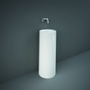 Standwaschbecken rund 360mm ohne Hahnloch Glanz-Weiß – RAK Petit x Hudson Reed