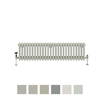 Säulenheizkörper horizontal,  3-lagig - Naturton und Größe wählbar – Regent Hudson Reed