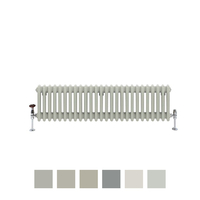 Säulenheizkörper horizontal,  3-lagig - Naturton und Größe wählbar – Regent Hudson Reed