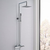 Thermostatische Duschsäule aus verchromtem Messing - Como