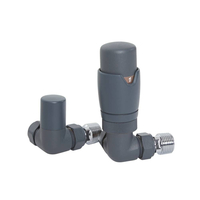 Thermostatische Eckventile im Paar inkl. Rücklaufverschraubung– Farbe wählbar