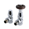 Thermostatische Winkelventile in Chrom,  als Paar,  für 16mm Kupferrohre - Regent Hudson Reed