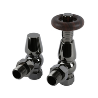 Thermostatische Winkelventile Klassisch,  Schwarzes Nickel,  Paar – Regent Hudson Reed