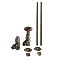 Thermostatische Winkelventile,  mit Rohrstücke für 15mm Kupferrohre,  Farbe wählbar – Regent Hudson Reed