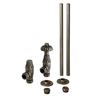 Thermostatische Winkelventile Retro in Altbronze,  Rohrstücke für 15mm Kupferrohre im Paar – Regent Hudson Reed