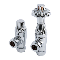Thermostatische Winkelventile Traditionell,  als Paar – Chrom – Select Hudson Reed
