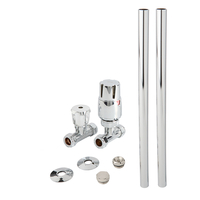 Thermostatisches Durchgangsventilset & Rohrverbindungen,  15mm,  Chrom - Hudson Reed