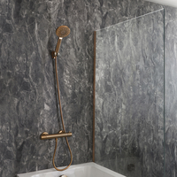 Thermostatisches Duschventil - Rund und Handbrause – gebürstete Bronze - Elsie von Hudson Reed