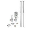Thermostatisches Winkelventilset & Rohrverbindungen,  15mm,  Chrom - Hudson Reed