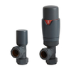 Thermostatisches Winkelventilset (Paar),  in Anthrazit - Hudson Reed