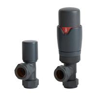 Thermostatisches Winkelventilset (Paar),  in Anthrazit - Hudson Reed
