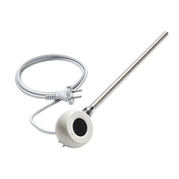 Thermostatisches WLAN-Heizelement für vertikale Heizkörper - Weiß 800Watt mit Stecker - ECOSO by Hudson Reed