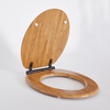 Toilettensitz in Eichenoptik mit Scharnieren in Schwarz,  Oval Form - Richmond Hudson Reed