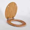 Toilettensitz Oval-Form in Eichenoptik mit Scharnieren in geölter Bronze - Richmond Hudson Reed