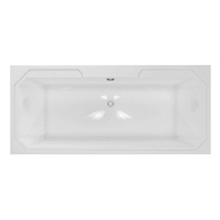 Traditionelle Badewanne mit zwei Rückenschrägen,  180 x 80cm – RAK Washington x Hudson Reed