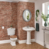 Traditionelle Toilette mit Standwaschbecken (1 Hahnloch) - Regent