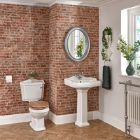 Traditionelle Toilette mit Standwaschbecken (1 Hahnloch) - Regent