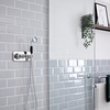 Traditionelles Dusch-Thermostat mit Handbrause,  Chrom/Schwarz - Elizabeth