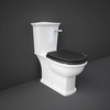 Traditionelles WC mit aufgesetztem Spülkasten & Hebelgriff,  Sitzfarbe wählbar – RAK Washington x Hudson Reed