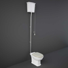 Traditionelles WC mit hohem Spülkasten – Soft-Close-Sitz Greige – RAK Washington x Hudson Reed