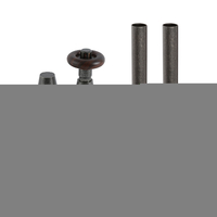 Traditionelles Winkelventilset & Rohrhülsen (thermostatisch) – Zinn