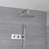 Twin Duscharmatur Unterputz Rund mit Handbrause & 200mm Duschkopf Wandmontage - Mirage